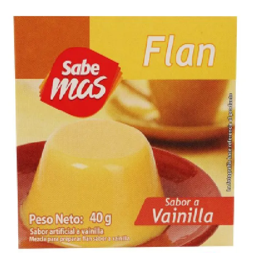 Flan Sabemas Vainilla Caja - 40 g